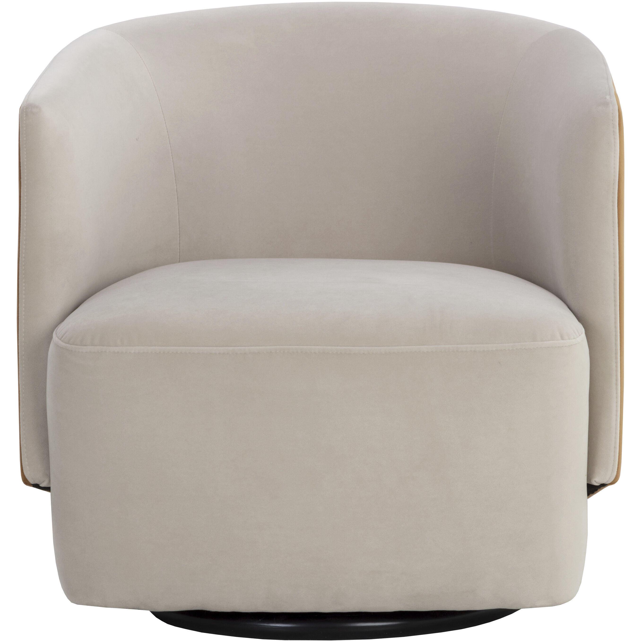 Sarina Meg Taupe / Meg Gold Swivel Lounge Chair, Swivel